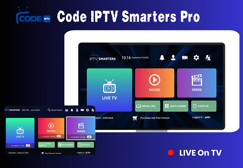 Code IPTV Smarters Pro  : Profitez du streaming 4K Code IPTV Smarters Pro
