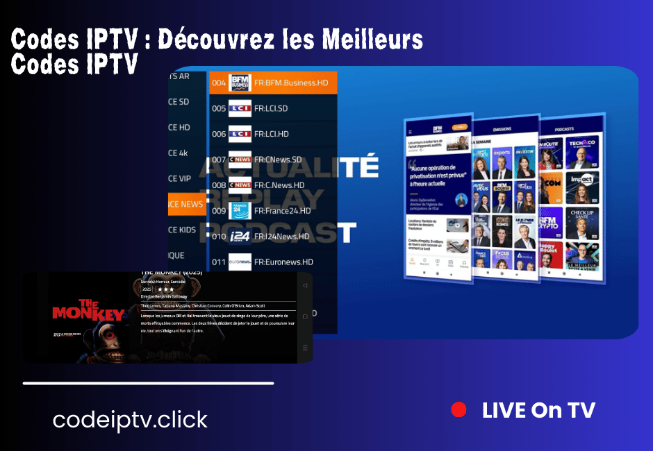 Codes IPTV fiables pour un streaming 4k international illimité