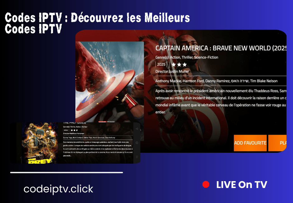 Codes IPTV fiables pour un streaming 4k international illimité Codes IPTV