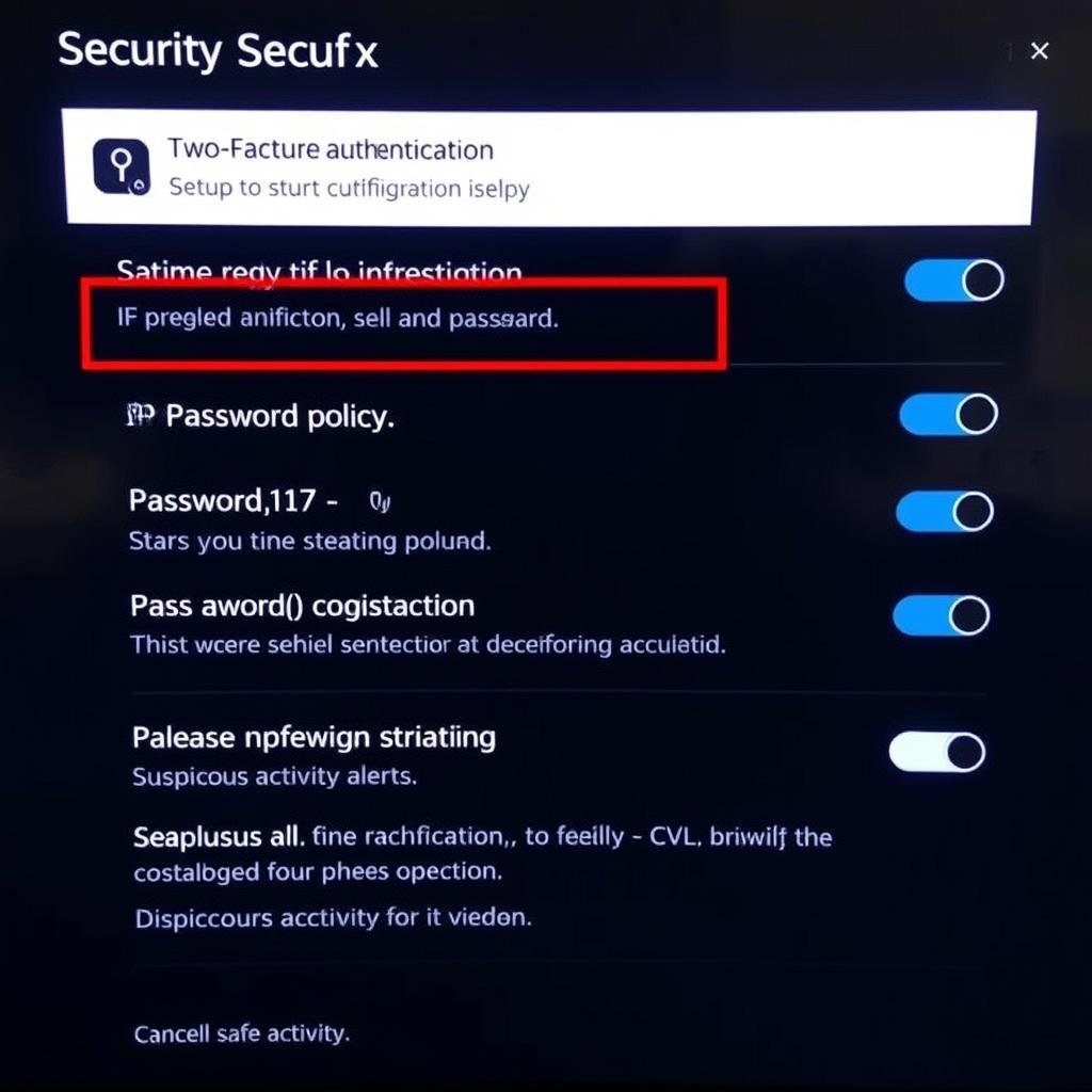 Paramètres de sécurité d'un panel IPTV avec options d'authentification à deux facteurs Paramètres de sécurité d'un panel IPTV avec options d'authentification à deux facteurs